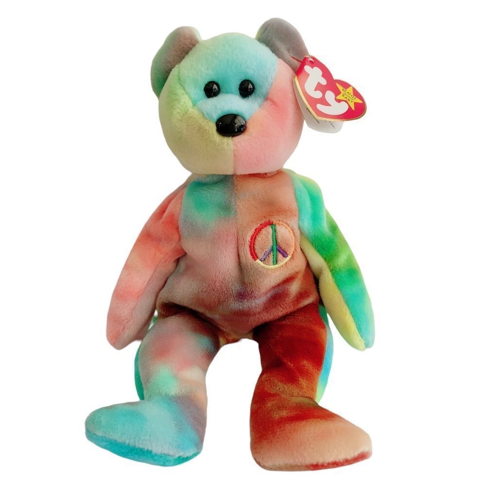 [Vintage] 1996 TY Beanie Babies "Peace" the Bear‎